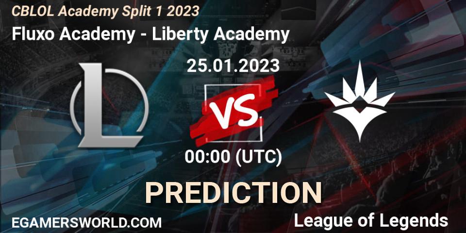 Fluxo Academy contre Liberty Academy : prédiction de match. 25.01.2023 at 00:00. LoL, CBLOL Academy Split 1 2023