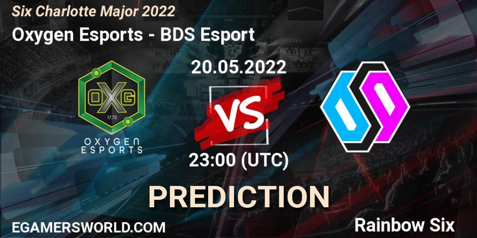 Oxygen Esports contre BDS Esport : prédiction de match. 20.05.2022 at 20:00. Rainbow Six, Six Charlotte Major 2022