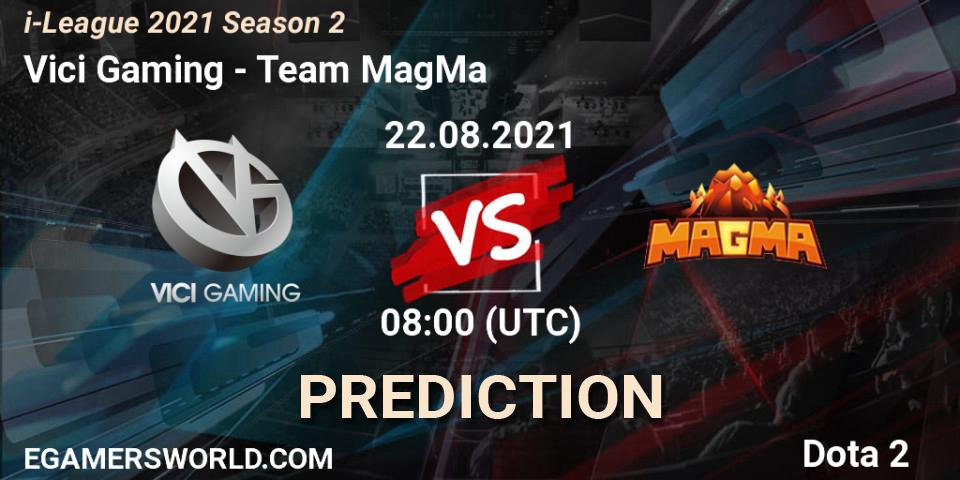 Vici Gaming contre Team MagMa : prédiction de match. 22.08.2021 at 08:04. Dota 2, i-League 2021 Season 2