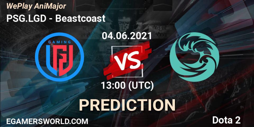 PSG.LGD contre Beastcoast : prédiction de match. 04.06.2021 at 13:47. Dota 2, WePlay AniMajor 2021