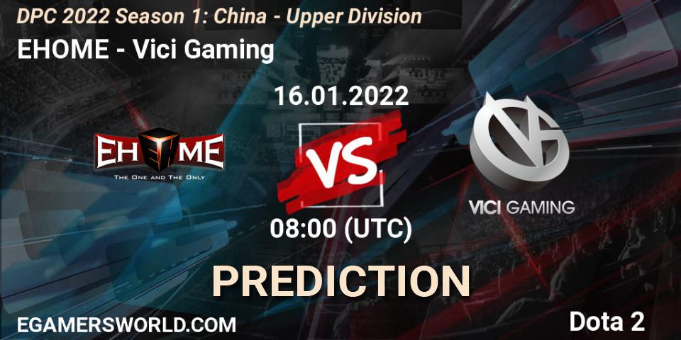 EHOME contre Vici Gaming : prédiction de match. 16.01.22. Dota 2, DPC 2022 Season 1: China - Upper Division