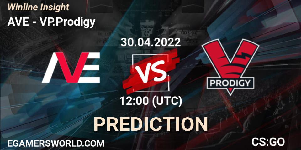 AVE contre VP.Prodigy : prédiction de match. 30.04.2022 at 12:00. Counter-Strike (CS2), Winline Insight
