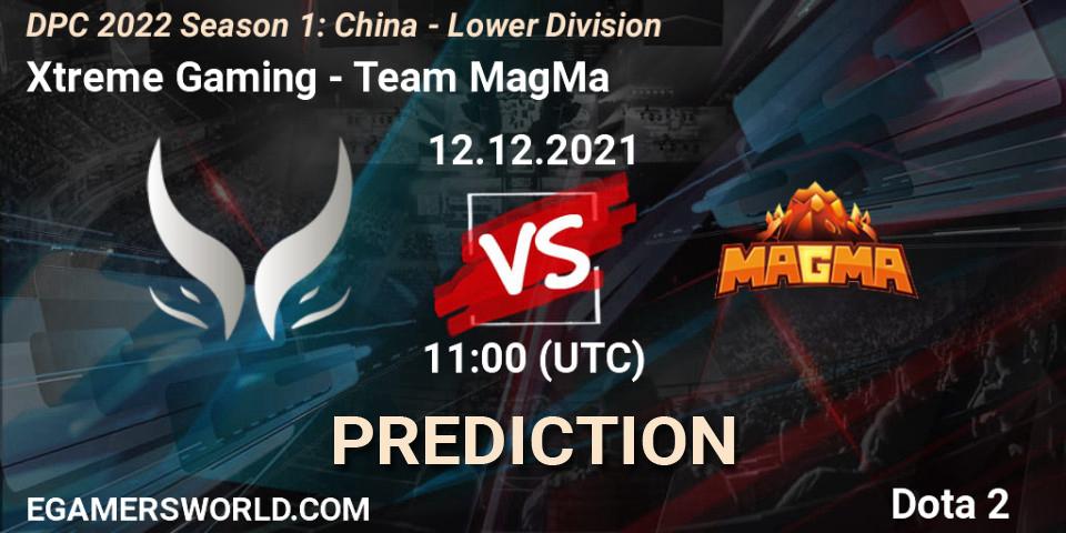 Xtreme Gaming contre Team MagMa : prédiction de match. 12.12.2021 at 11:56. Dota 2, DPC 2022 Season 1: China - Lower Division