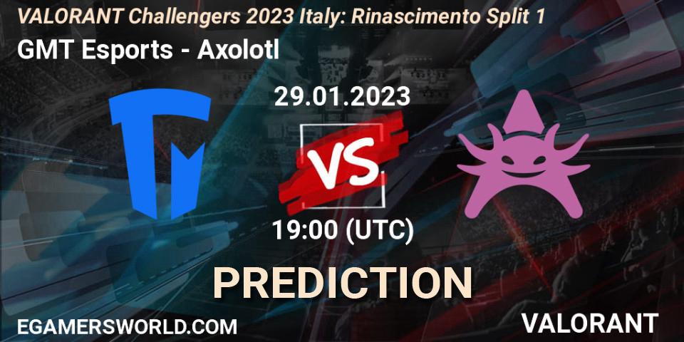 GMT Esports contre Axolotl : prédiction de match. 29.01.23. VALORANT, VALORANT Challengers 2023 Italy: Rinascimento Split 1