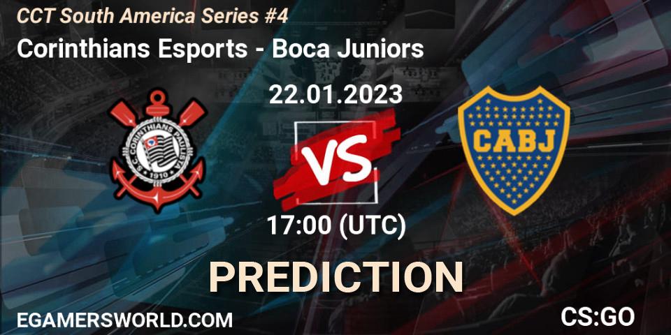 Corinthians Esports contre Boca Juniors : prédiction de match. 22.01.2023 at 17:00. Counter-Strike (CS2), CCT South America Series #4