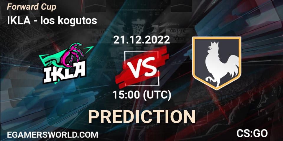 IKLA contre los kogutos : prédiction de match. 21.12.22. CS2 (CS:GO), Forward Cup