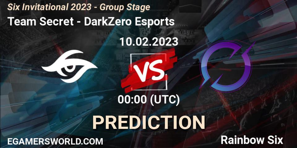 Team Secret contre DarkZero Esports : prédiction de match. 10.02.2023 at 00:15. Rainbow Six, Six Invitational 2023 - Group Stage