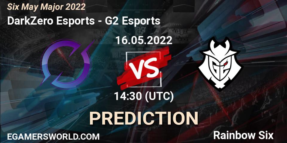 DarkZero Esports contre G2 Esports : prédiction de match. 16.05.2022 at 14:30. Rainbow Six, Six Charlotte Major 2022