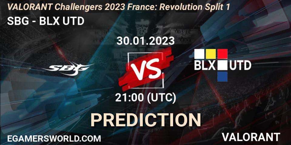SBG contre BLX UTD : prédiction de match. 30.01.23. VALORANT, VALORANT Challengers 2023 France: Revolution Split 1