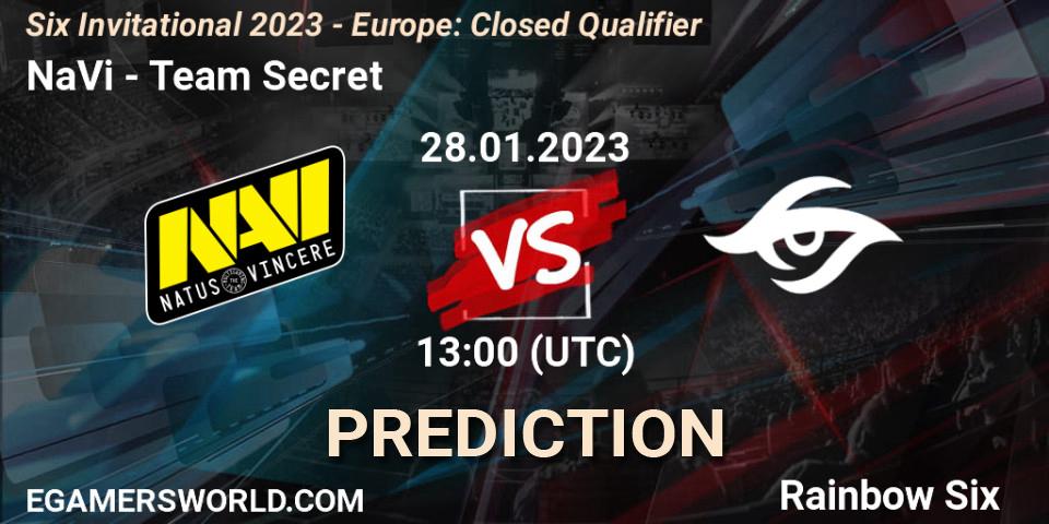 NaVi contre Team Secret : prédiction de match. 28.01.23. Rainbow Six, Six Invitational 2023 - Europe: Closed Qualifier