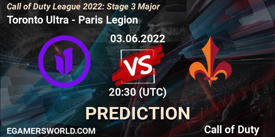 Toronto Ultra contre Paris Legion : prédiction de match. 03.06.2022 at 20:30. Call of Duty, Call of Duty League 2022: Stage 3 Major