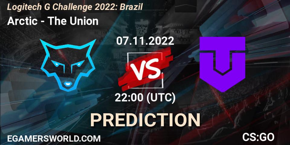 Arctic contre The Union : prédiction de match. 07.11.2022 at 22:00. Counter-Strike (CS2), Logitech G Challenge 2022: Brazil
