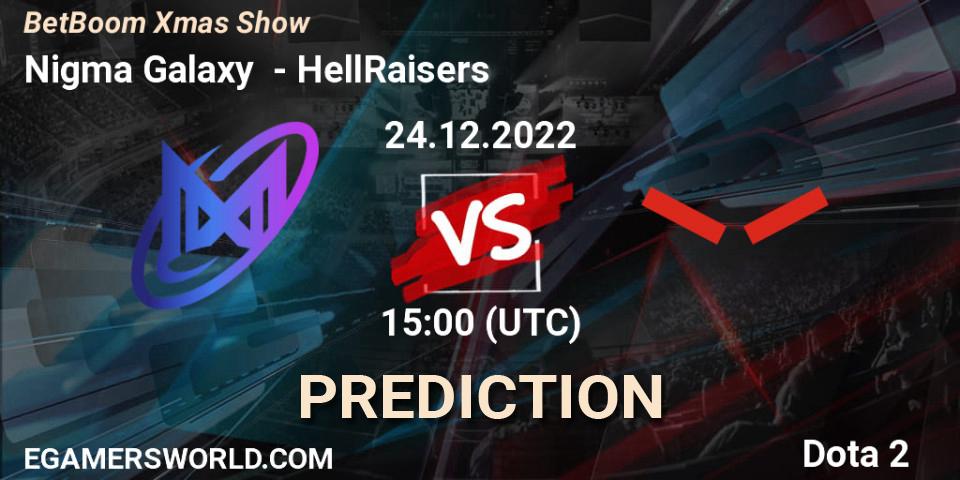 Nigma Galaxy contre HellRaisers : prédiction de match. 27.12.22. Dota 2, BetBoom Xmas Show