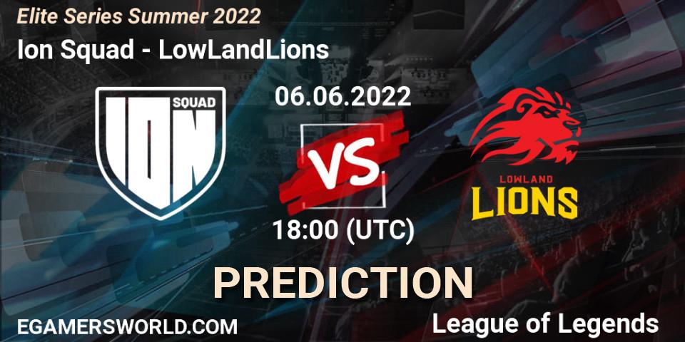 Ion Squad contre LowLandLions : prédiction de match. 06.06.2022 at 18:00. LoL, Elite Series Summer 2022