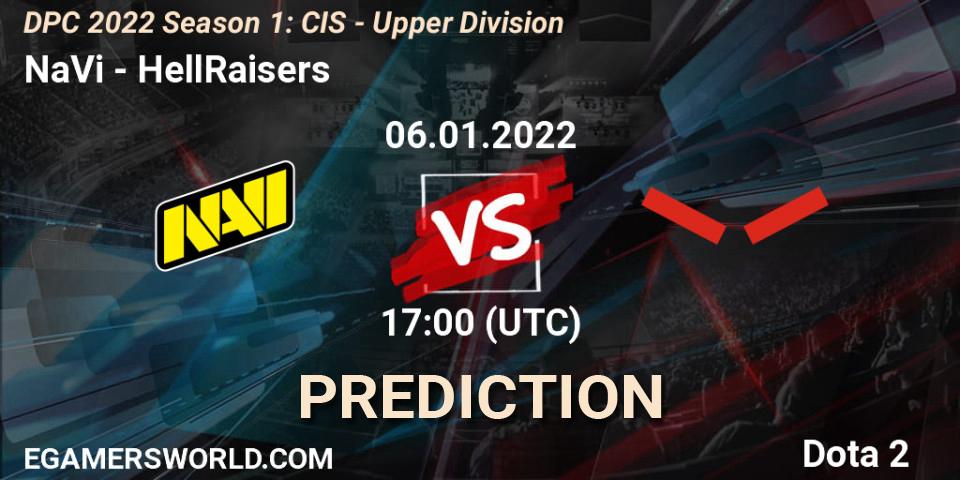 NaVi contre HellRaisers : prédiction de match. 06.01.22. Dota 2, DPC 2022 Season 1: CIS - Upper Division