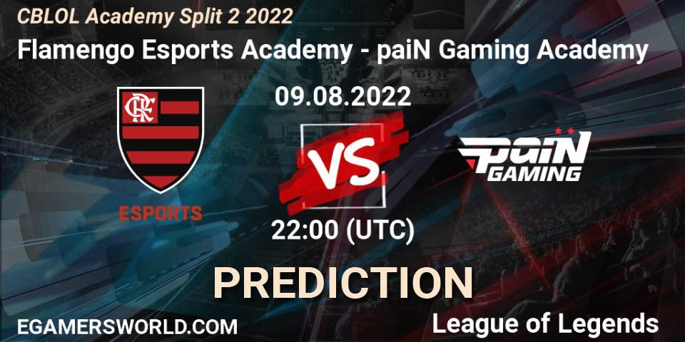 Flamengo Esports Academy contre paiN Gaming Academy : prédiction de match. 09.08.2022 at 22:00. LoL, CBLOL Academy Split 2 2022