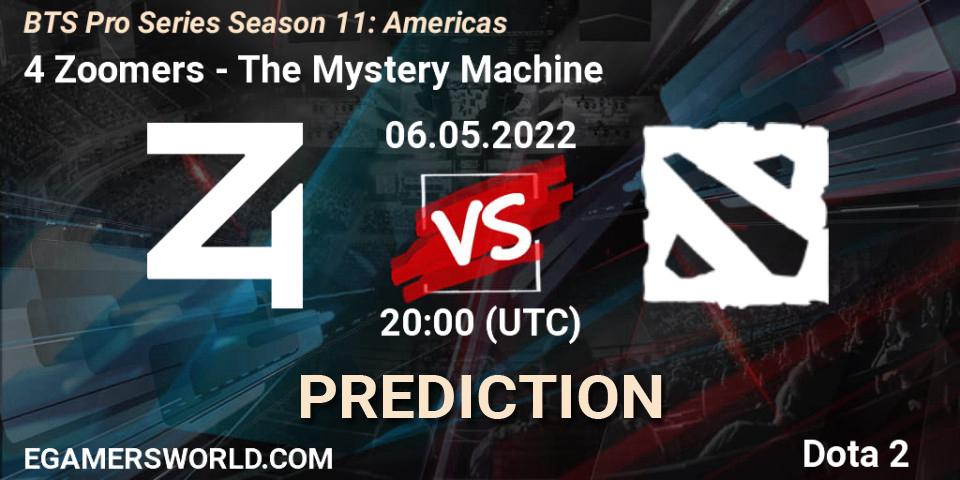Nouns contre The Mystery Machine : prédiction de match. 06.05.2022 at 20:00. Dota 2, BTS Pro Series Season 11: Americas