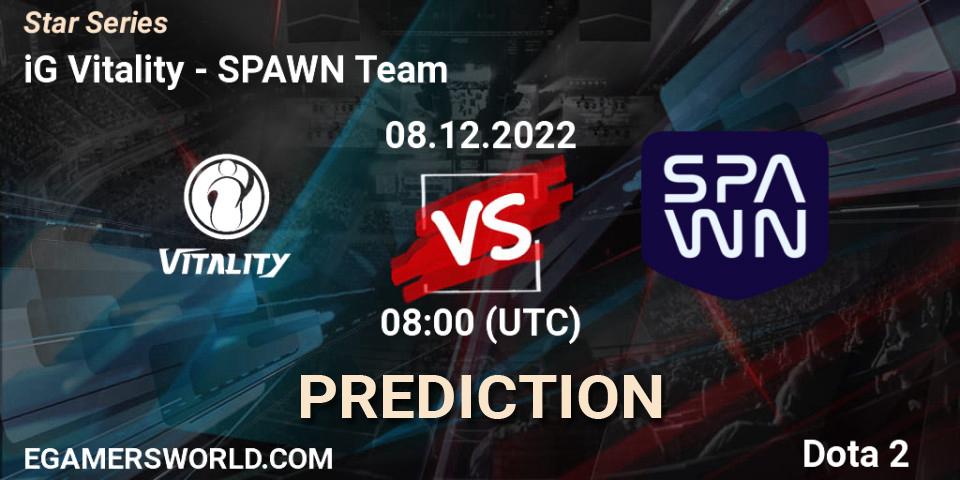 iG Vitality contre SPAWN Team : prédiction de match. 08.12.22. Dota 2, Star Series