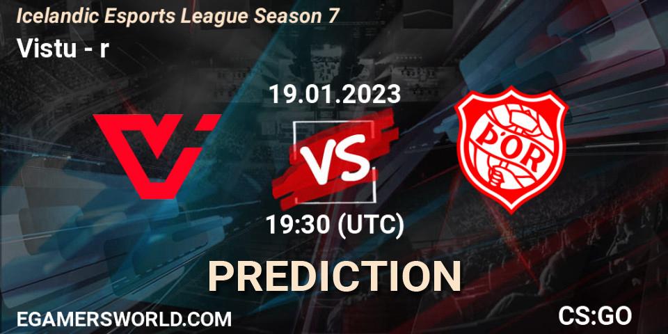 Viðstöðu contre Þór : prédiction de match. 19.01.23. CS2 (CS:GO), Icelandic Esports League Season 7