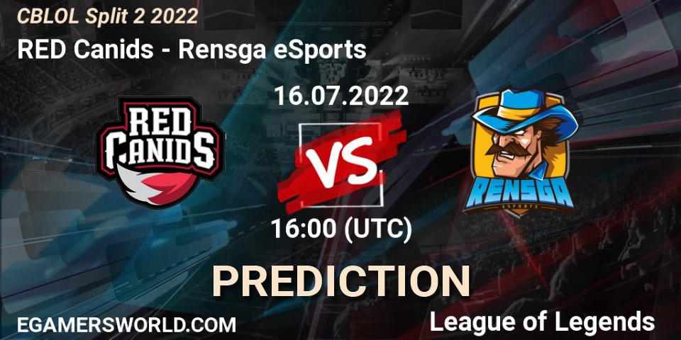 RED Canids contre Rensga eSports : prédiction de match. 16.07.22. LoL, CBLOL Split 2 2022