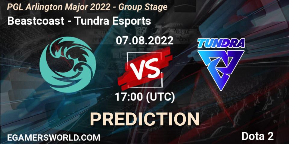 Beastcoast contre Tundra Esports : prédiction de match. 07.08.2022 at 16:53. Dota 2, PGL Arlington Major 2022 - Group Stage