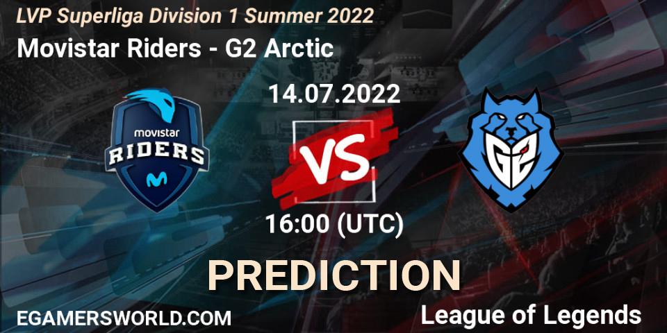 Movistar Riders contre G2 Arctic : prédiction de match. 14.07.22. LoL, LVP Superliga Division 1 Summer 2022