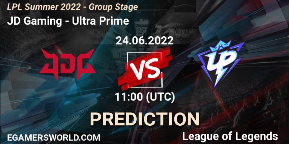 JD Gaming contre Ultra Prime : prédiction de match. 24.06.2022 at 12:00. LoL, LPL Summer 2022 - Group Stage