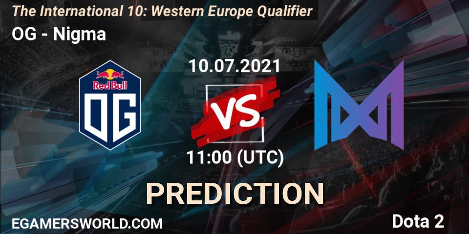 OG contre Nigma Galaxy : prédiction de match. 10.07.2021 at 11:03. Dota 2, The International 10: Western Europe Qualifier