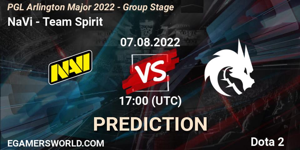 NaVi contre Team Spirit : prédiction de match. 07.08.22. Dota 2, PGL Arlington Major 2022 - Group Stage