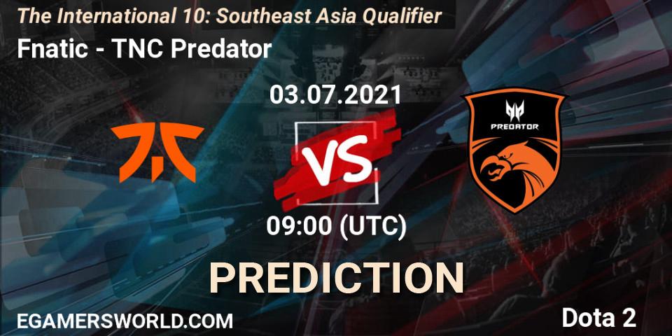 Fnatic contre TNC Predator : prédiction de match. 03.07.21. Dota 2, The International 10: Southeast Asia Qualifier