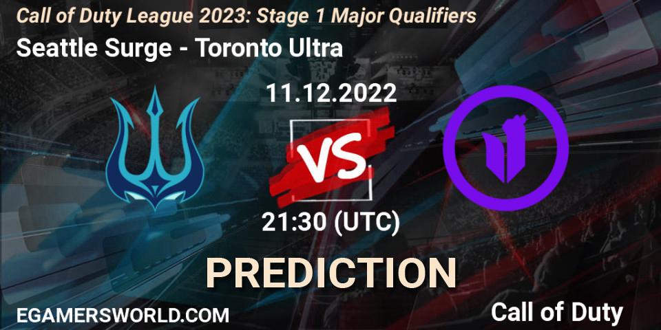 Seattle Surge contre Toronto Ultra : prédiction de match. 11.12.2022 at 21:30. Call of Duty, Call of Duty League 2023: Stage 1 Major Qualifiers