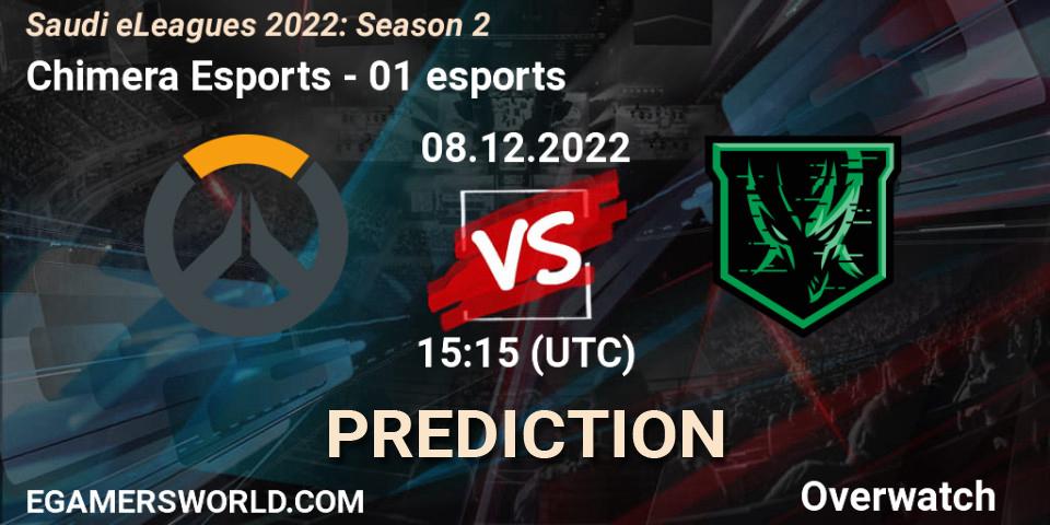 Chimera Esports contre 01 esports : prédiction de match. 08.12.22. Overwatch, Saudi eLeagues 2022: Season 2