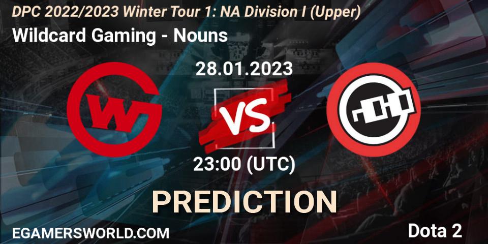 Wildcard Gaming contre Nouns : prédiction de match. 28.01.23. Dota 2, DPC 2022/2023 Winter Tour 1: NA Division I (Upper)