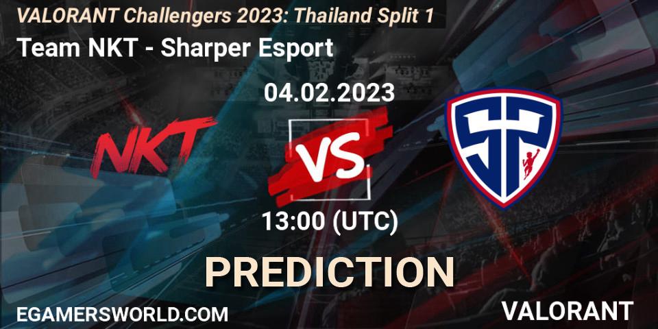 Team NKT contre Sharper Esport : prédiction de match. 04.02.23. VALORANT, VALORANT Challengers 2023: Thailand Split 1