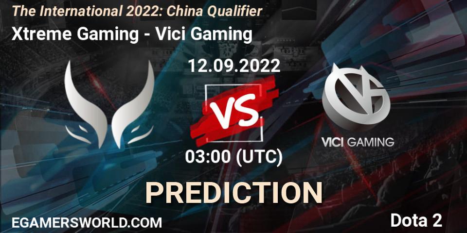 Xtreme Gaming contre Vici Gaming : prédiction de match. 12.09.22. Dota 2, The International 2022: China Qualifier