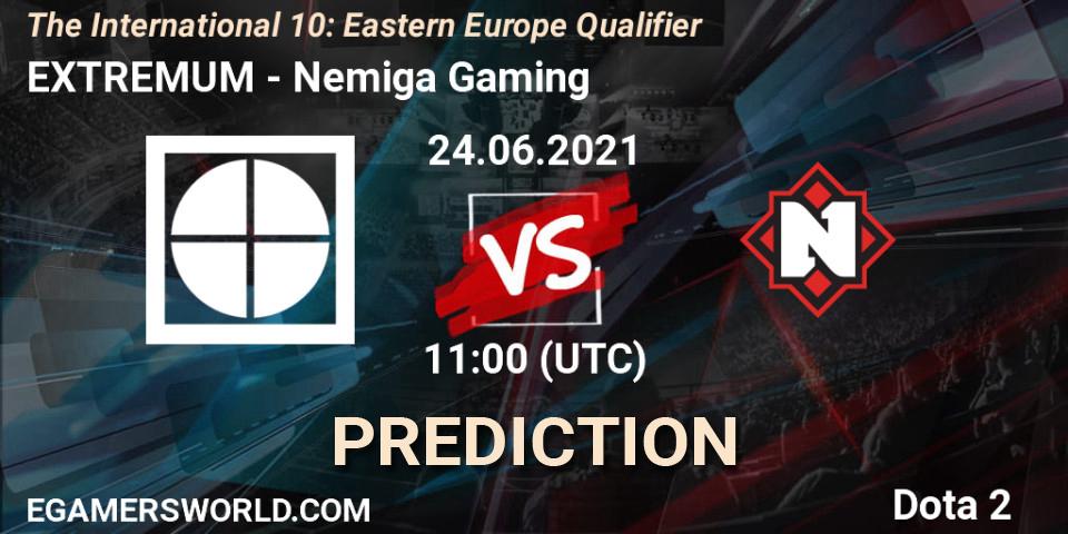 EXTREMUM contre Nemiga Gaming : prédiction de match. 24.06.21. Dota 2, The International 10: Eastern Europe Qualifier