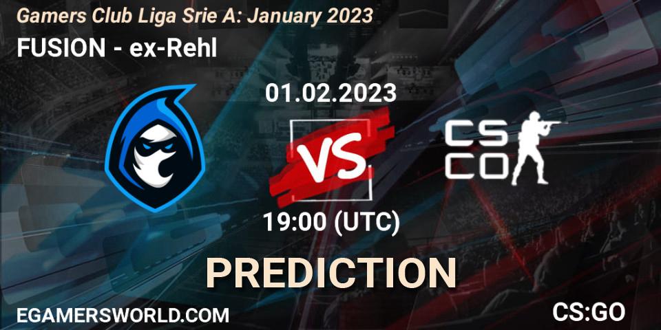 FUSION contre ex-Rehl : prédiction de match. 01.02.23. CS2 (CS:GO), Gamers Club Liga Série A: January 2023