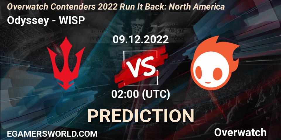 Odyssey contre WISP : prédiction de match. 09.12.2022 at 02:00. Overwatch, Overwatch Contenders 2022 Run It Back: North America