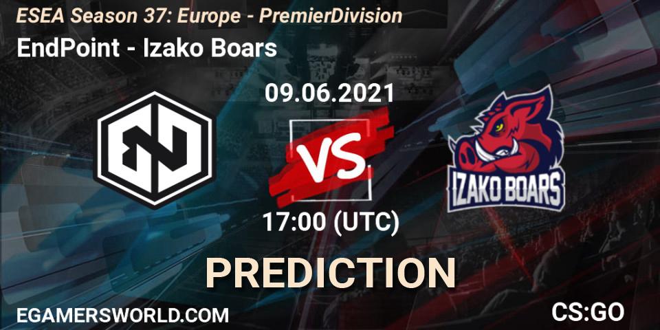 EndPoint contre Izako Boars : prédiction de match. 09.06.21. CS2 (CS:GO), ESEA Season 37: Europe - Premier Division