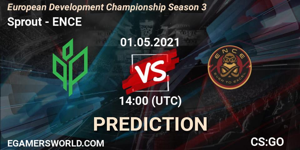 Sprout contre ENCE : prédiction de match. 01.05.2021 at 11:50. Counter-Strike (CS2), European Development Championship Season 3