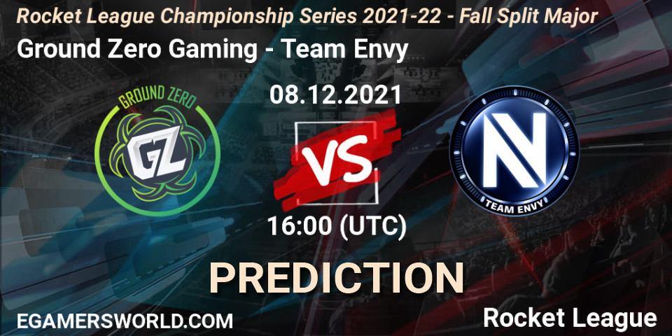 Ground Zero Gaming contre Team Envy : prédiction de match. 08.12.21. Rocket League, RLCS 2021-22 - Fall Split Major