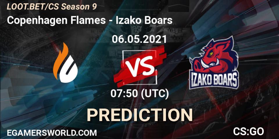 Copenhagen Flames contre Izako Boars : prédiction de match. 06.05.2021 at 07:50. Counter-Strike (CS2), LOOT.BET/CS Season 9