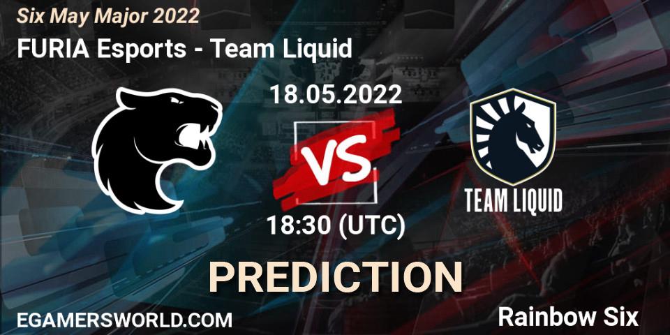Team Liquid contre FURIA Esports : prédiction de match. 18.05.2022 at 18:50. Rainbow Six, Six Charlotte Major 2022