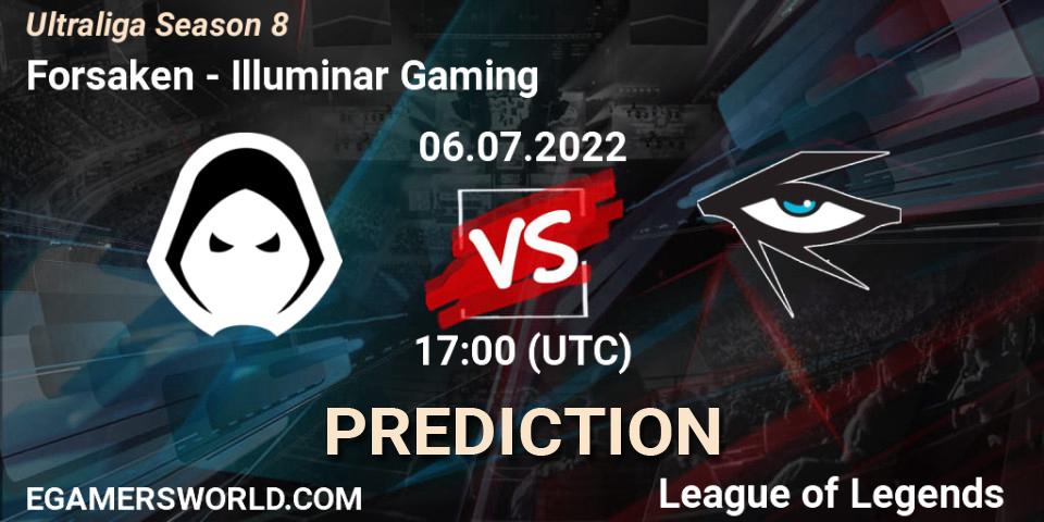 Forsaken contre Illuminar Gaming : prédiction de match. 06.07.2022 at 17:00. LoL, Ultraliga Season 8