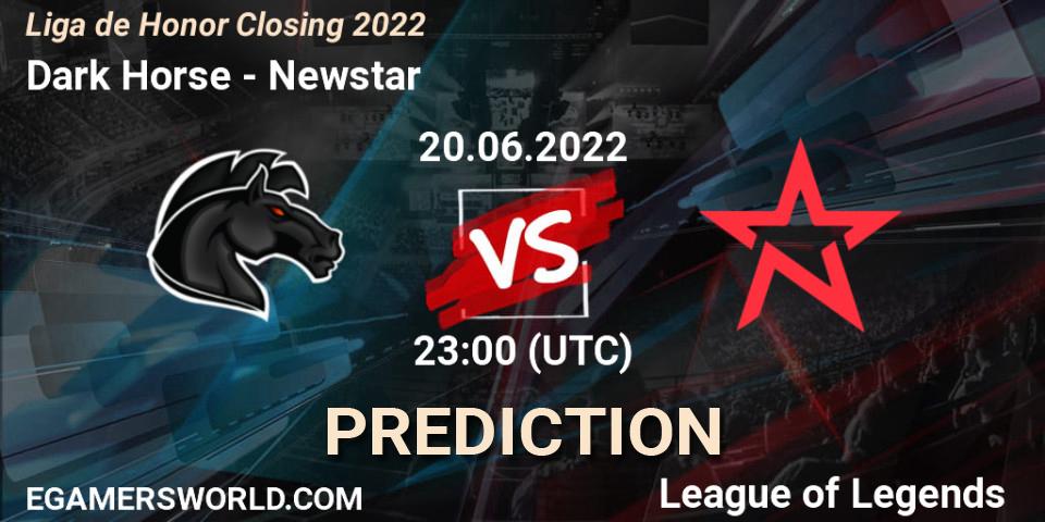 Dark Horse contre Newstar : prédiction de match. 20.06.22. LoL, Liga de Honor Closing 2022