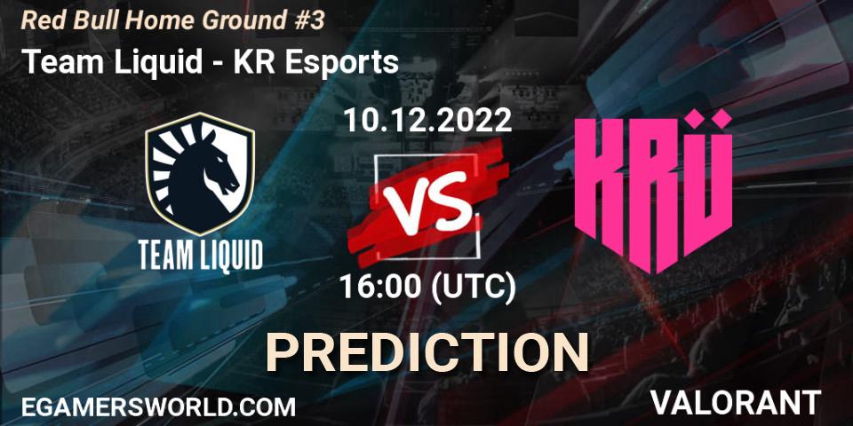 Team Liquid contre KRÜ Esports : prédiction de match. 10.12.22. VALORANT, Red Bull Home Ground #3