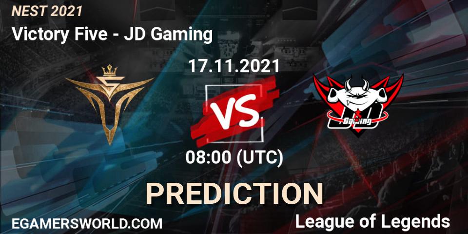 JD Gaming contre Victory Five : prédiction de match. 17.11.21. LoL, NEST 2021