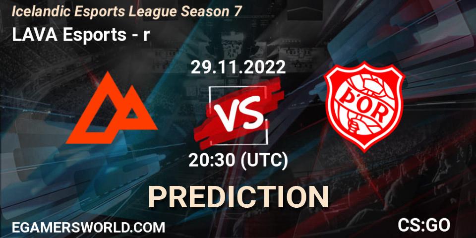 LAVA Esports contre Þór : prédiction de match. 01.12.22. CS2 (CS:GO), Icelandic Esports League Season 7