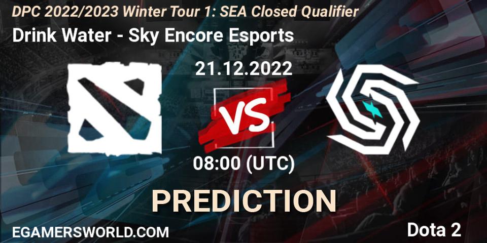 Drink Water contre Sky Encore Esports : prédiction de match. 21.12.2022 at 08:00. Dota 2, DPC 2022/2023 Winter Tour 1: SEA Closed Qualifier