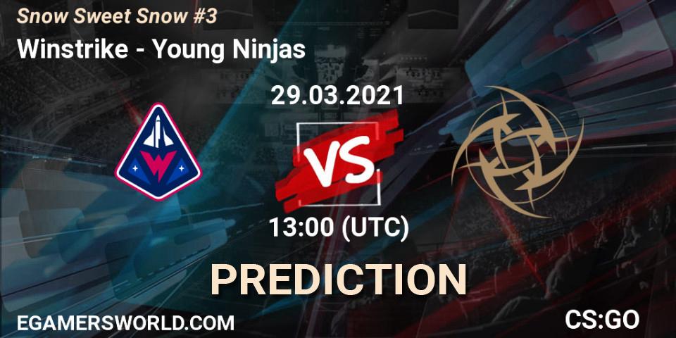 Winstrike contre Young Ninjas : prédiction de match. 29.03.21. CS2 (CS:GO), Snow Sweet Snow #3